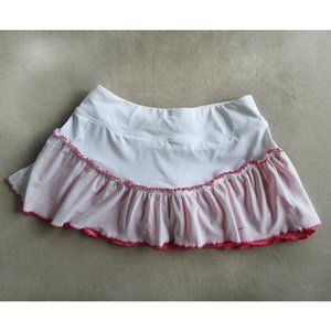 Pink and White Nike Tennis Mini Skirt